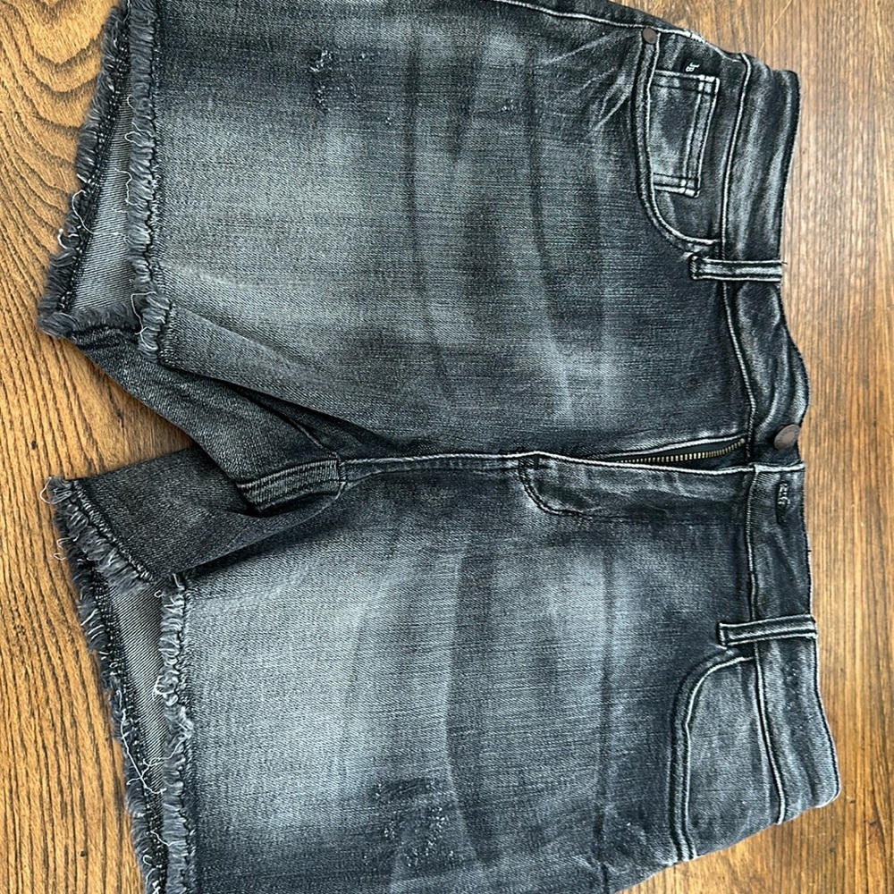 Judy Blue acid wash black demin shorts
